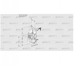 VAG1-/25R/NWAE (88006361) Газовый клапан с регулятором соотношения Kromschroder