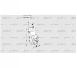 VAN1T-/15N/NWGL (88026670) Сбросной газовый клапан Kromschroder