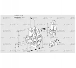 VCG2E40R/40R05NGEVWR/PP-3/PPBS (88107571) Клапан с регулятором соотношения Kromschroder