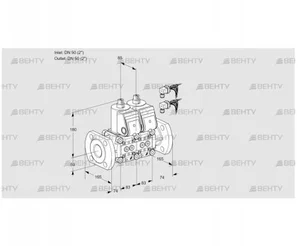 VCS3E50F/50F05NNKR6/PPPP/PPPP (88105969) Сдвоенный газовый клапан Kromschroder