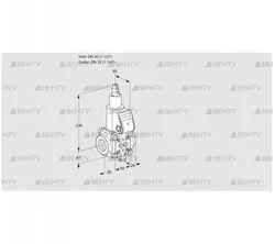 VAS2T40/32N/LQ (88004979) Газовый клапан Kromschroder