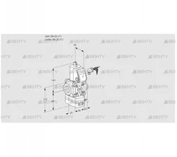 VAD125R/NW-25A (88033203) Газовый клапан с регулятором давления Kromschroder