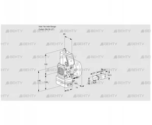 VAG3-/50F/NWAE (88030155) Газовый клапан с регулятором соотношения Kromschroder