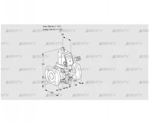 VAS240F/NWSR (88004863) Газовый клапан Kromschroder