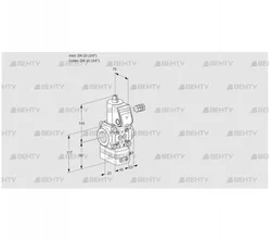 VAD120R/NQ-50A (88008902) Газовый клапан с регулятором давления Kromschroder