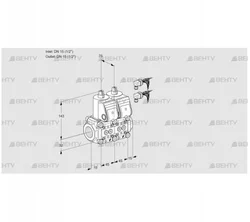 VCS1E15R/15R05NNWR6/PPPP/PPPP (88102774) Сдвоенный газовый клапан Kromschroder