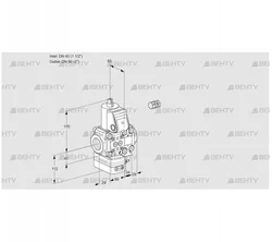 VAH2E40R/50R05HEVWR/PP/PP (88102569) Клапан с регулятором расхода Kromschroder