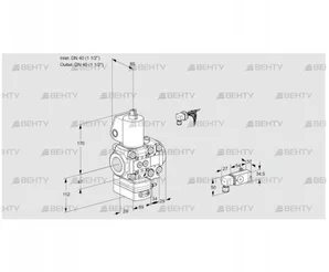 VAD2E40R/40R05D-50VKL/3-/-3 (88107819) Газовый клапан с регулятором давления Kromschroder