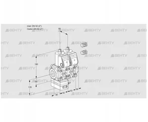 VCG3E50R/50R05GENQR3/PPPP/PPPP (88100614) Клапан с регулятором соотношения Kromschroder