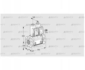 VCS8100F05NNWSR3B/PPPP/PPPP (88203119) Сдвоенный газовый клапан Kromschroder