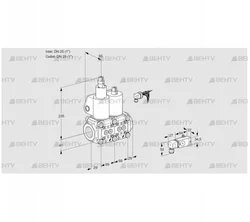 VCS2E25R/25R05LNWL/PPPP/-2PP (88106805) Сдвоенный газовый клапан Kromschroder