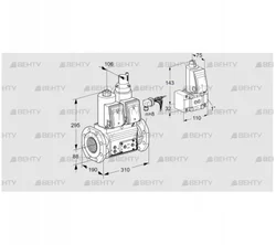 VCS780F05NLKRE/PPPP/PPZ- (88207627) Сдвоенный газовый клапан Kromschroder