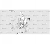 VCS1E25R/25R05NLVWR/PPPP/PPPP (88104225) Сдвоенный газовый клапан Kromschroder