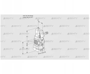 VAD1-/20R/NWGR-25A (88034061) Газовый клапан с регулятором давления Kromschroder