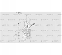 VAV125R/NWSRAK (88018911) Газовый клапан с регулятором соотношения Kromschroder