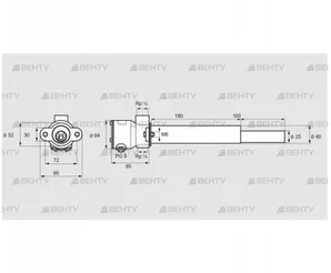 ZKIHB 180/100R (84217010) Пилотная горелка Kromschroder