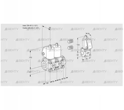 VCS2E40R/40R05NNWL3/PPZS/PPPP (88100926) Сдвоенный газовый клапан Kromschroder