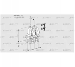 VCS3E65R/65R05NNWSR7/PPPP/PPPP (88103899) Сдвоенный газовый клапан Kromschroder