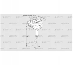 IBH40Z01A/40A2AR10 (88302424) Дроссельная заслонка Kromschroder