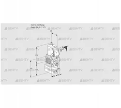 VAV2-/40R/NWAK (88018407) Газовый клапан с регулятором соотношения Kromschroder