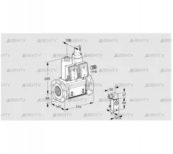 VCS780F05NLWR3B/P3PP/PPPP (88206611) Сдвоенный газовый клапан Kromschroder