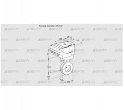 IBAF100Z05/20-60W3TR10 (88303206) Дроссельная заслонка Kromschroder