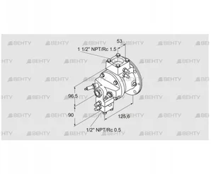 TJ28.0015-A1AMATNA6C9FSB0 (85401115) Газовая горелка Kromschroder