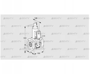 VAS6T65A05LQE/PP/PP (88202819) Газовый клапан Kromschroder