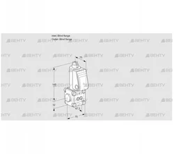 VAS1T-0/NQ (88001877) Газовый клапан Kromschroder