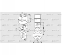 IDR80Z03D100AU/50-30W20E (88302448) Дроссельная заслонка Kromschroder