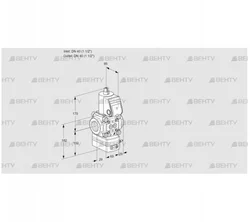 VAH2T40N/NQAA (88034605) Клапан с регулятором расхода Kromschroder