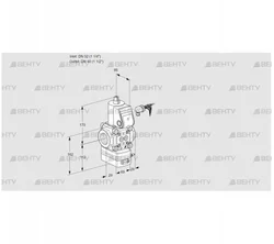 VAD232/40R/NW-100A (88017794) Газовый клапан с регулятором давления Kromschroder
