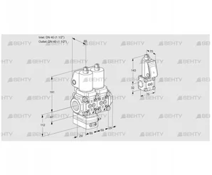 VCD2T40N/40N05D-50NKGL/PPZS/PPPP (88104060) Регулятор давления Kromschroder