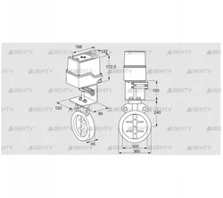 IDR300Z03D100AS/50-30Q20E (88303370) Дроссельная заслонка Kromschroder