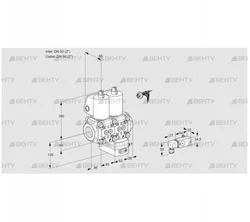 VCG3E50R/50R05NGNKL3/PPPP/2-PP (88105966) Клапан с регулятором соотношения Kromschroder