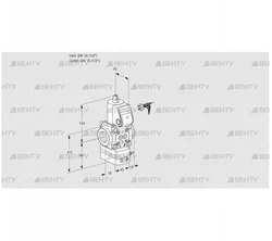 VAD115R/NW-25B (88011841) Газовый клапан с регулятором давления Kromschroder