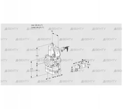 VAD125R/NW-25A (88032690) Газовый клапан с регулятором давления Kromschroder