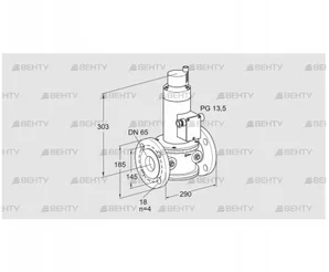 VR 65F01RT33D (85249150) Воздушный электромагнитный клапан Kromschroder