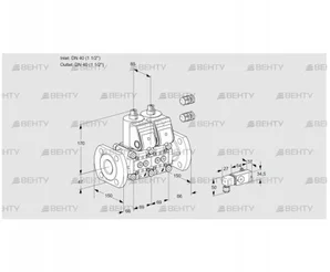 VCS2E40F/40F05NNKR3/2--3/PPPP (88103586) Сдвоенный газовый клапан Kromschroder