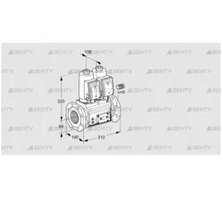 VCS780F05NNQGR3E/PPPP/PPPP (88205241) Сдвоенный газовый клапан Kromschroder