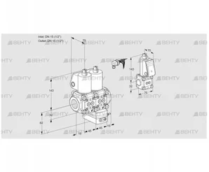 VCD1E15R/15R05ND-25WL/PPZS/PPPP (88100721) Регулятор давления Kromschroder